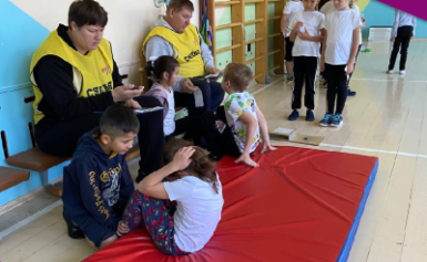 Приём нормативов комплекса ГТО у учеников МОУ «СОШ д.Митяево».