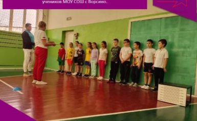 Приём нормативов комплекса ГТО у учеников МОУ СОШ с Ворсино.