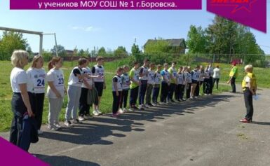 Приём нормативов комплекса ГТО у учеников МОУ СОШ № 1 г.Боровска.