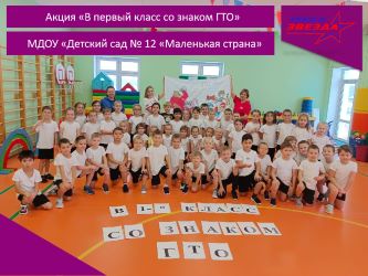 Приём нормативов комплекса ГТО у воспитанников МДОУ «Детский сад №12 «Маленькая страна» г. Балабаново
