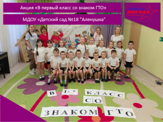 Приём нормативов комплекса ГТО у воспитанников МДОУ «Детский сад №18 «Аленушка»