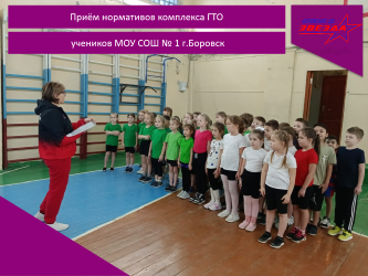 Приём нормативов комплекса ГТО у учеников МОУ СОШ № 1 г.Боровск.