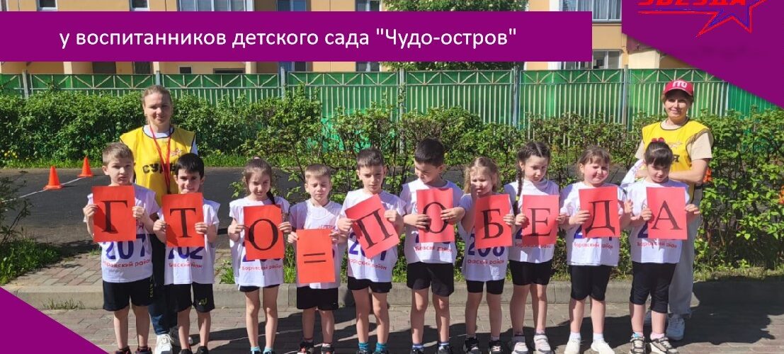 Приём нормативов комплекса ГТО у воспитанников детского сада «Чудо-остров»
